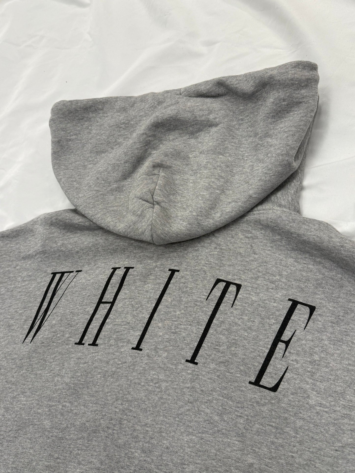 (Pre-Owned) Off-White "Nebraska" Hoodie Grey Size XL