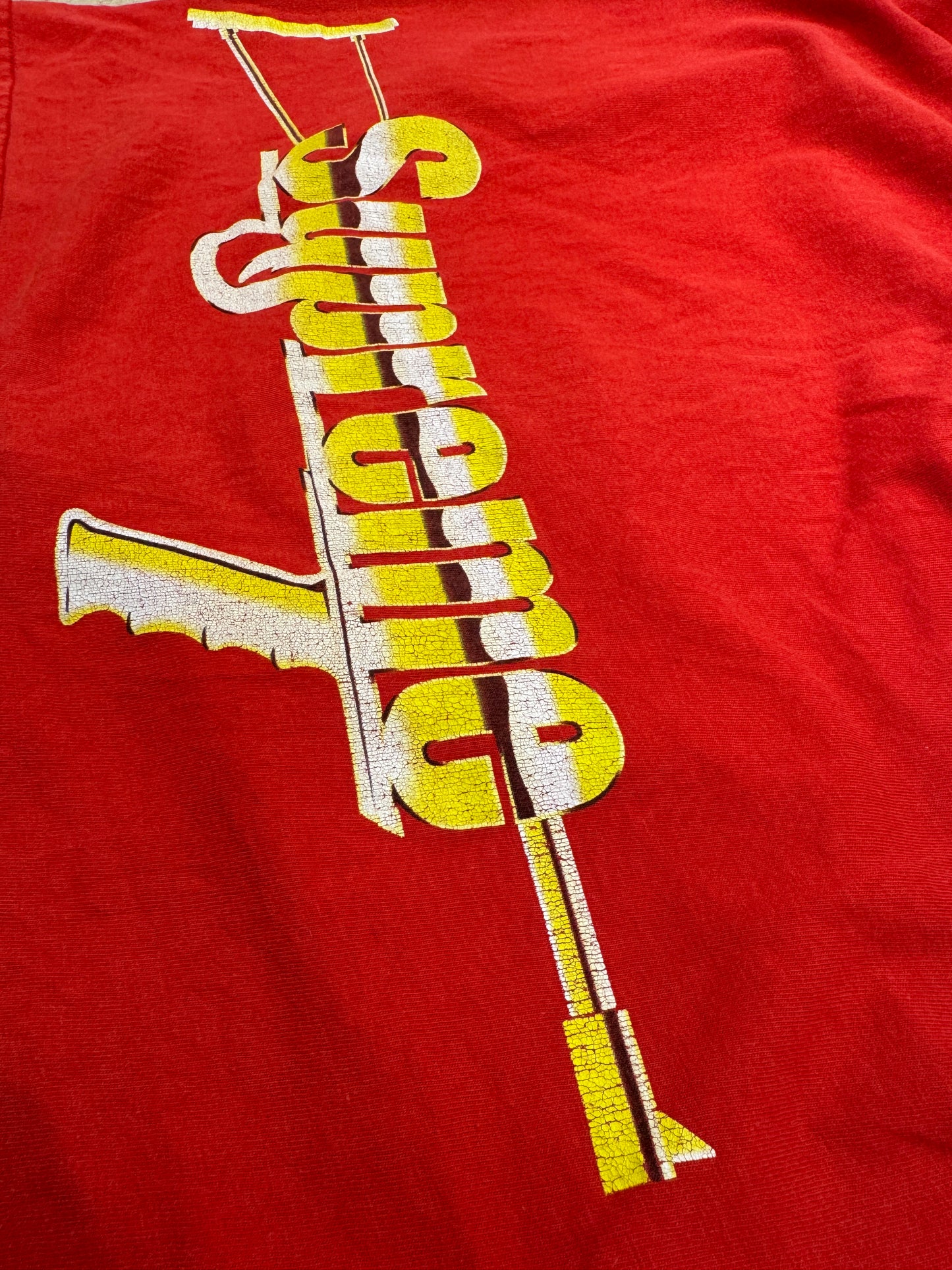 (Pre-Owned) Supreme SS17 "Gold Machine Gun" Red XL