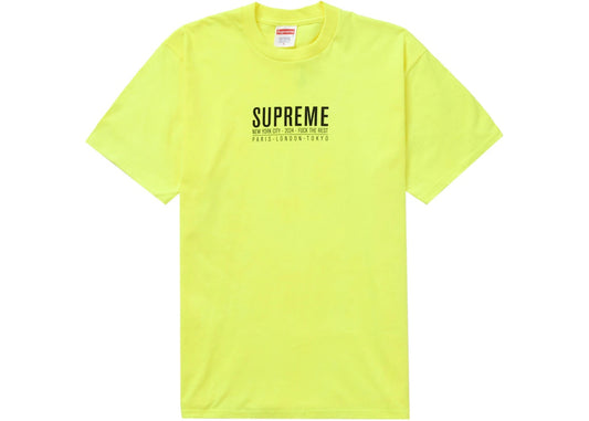 Supreme Paris Tee "Fluorescent Yellow"