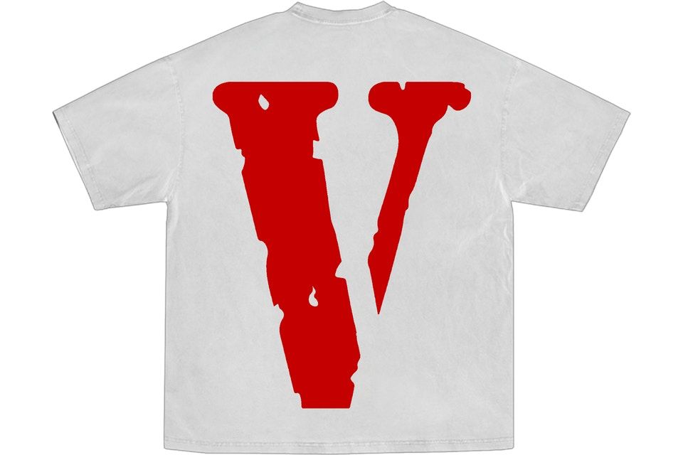 YoungBoy NBA x Vlone Reaper's Child Tee – Rückansicht mit auffälligem, rotem Vlone-Logo
