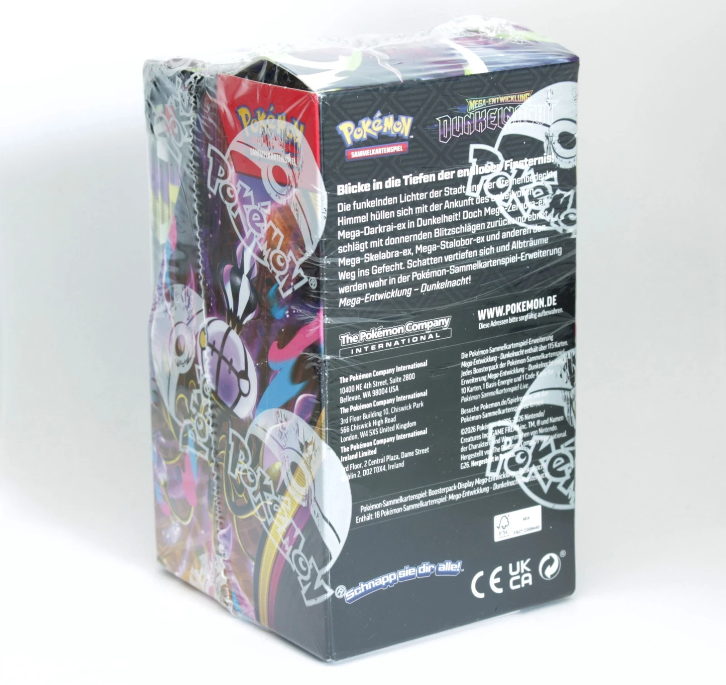 Pokemon "DunkelNacht" 18er Display
