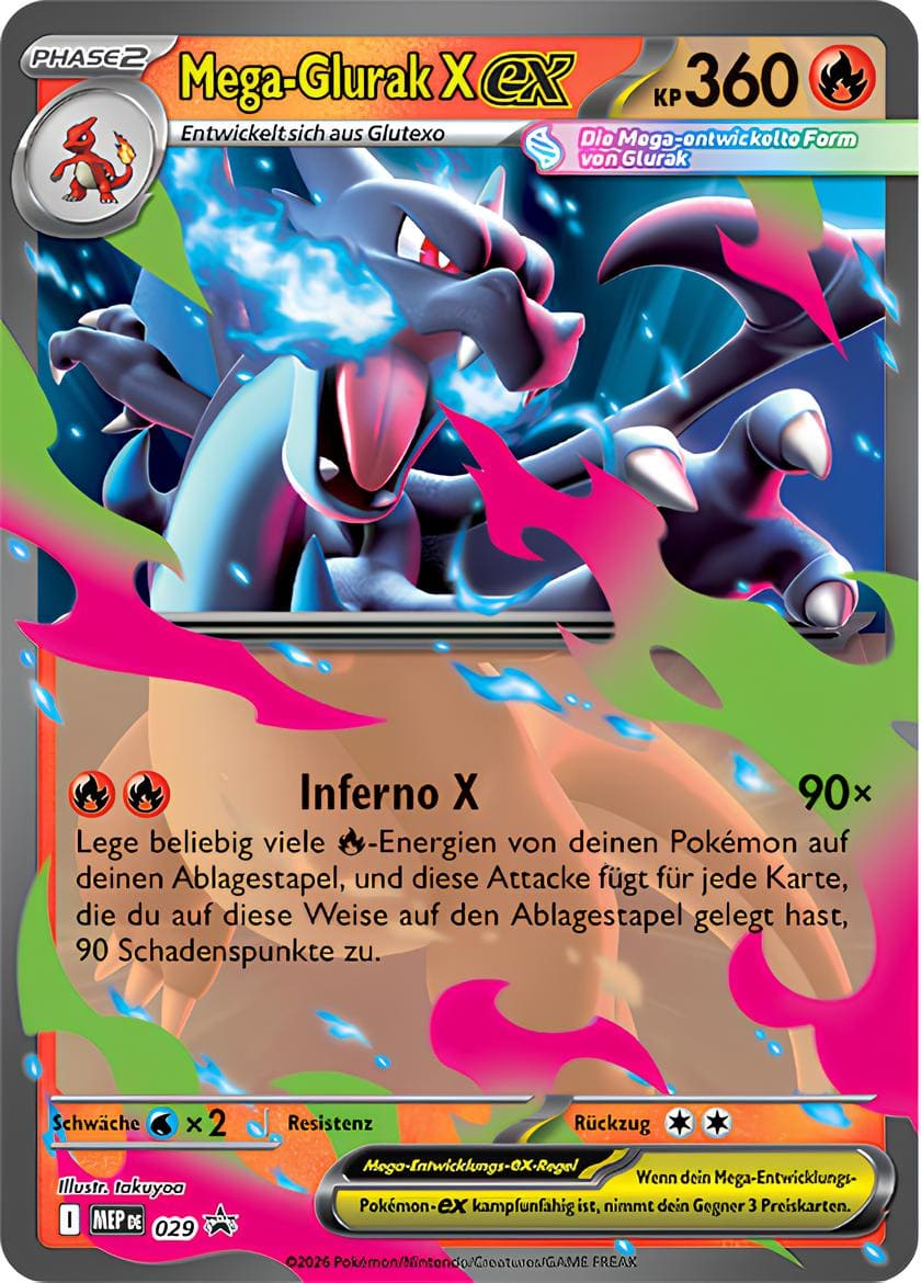 Pokemon Tin "Mega Glurak X ex" (Deutsch)