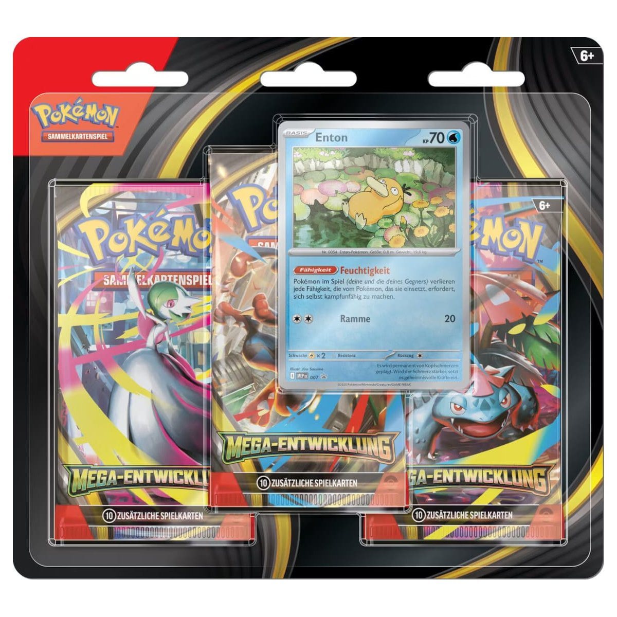 Pokémon Mega Entwicklung 3-Pack Blister - Enton (DE)