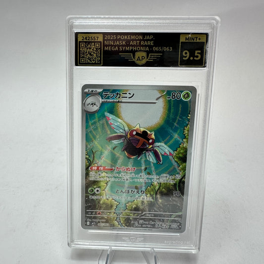 Pokémon Ninjask 065/063 AR – (JAP Mega Symphonia M1S) – AP Grading Mint+ 9.5