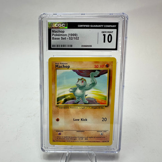Pokémon Machollo (ENG) 52/102 – Base Set – CGC 10 Gem Mint