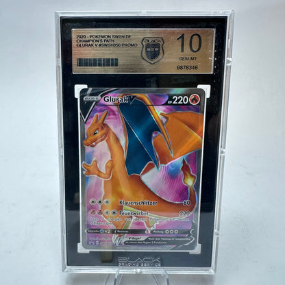 Pokémon Glurak V (DE) SWSH050 – (Black Star Promo) – BGS 10 Gem Mint
