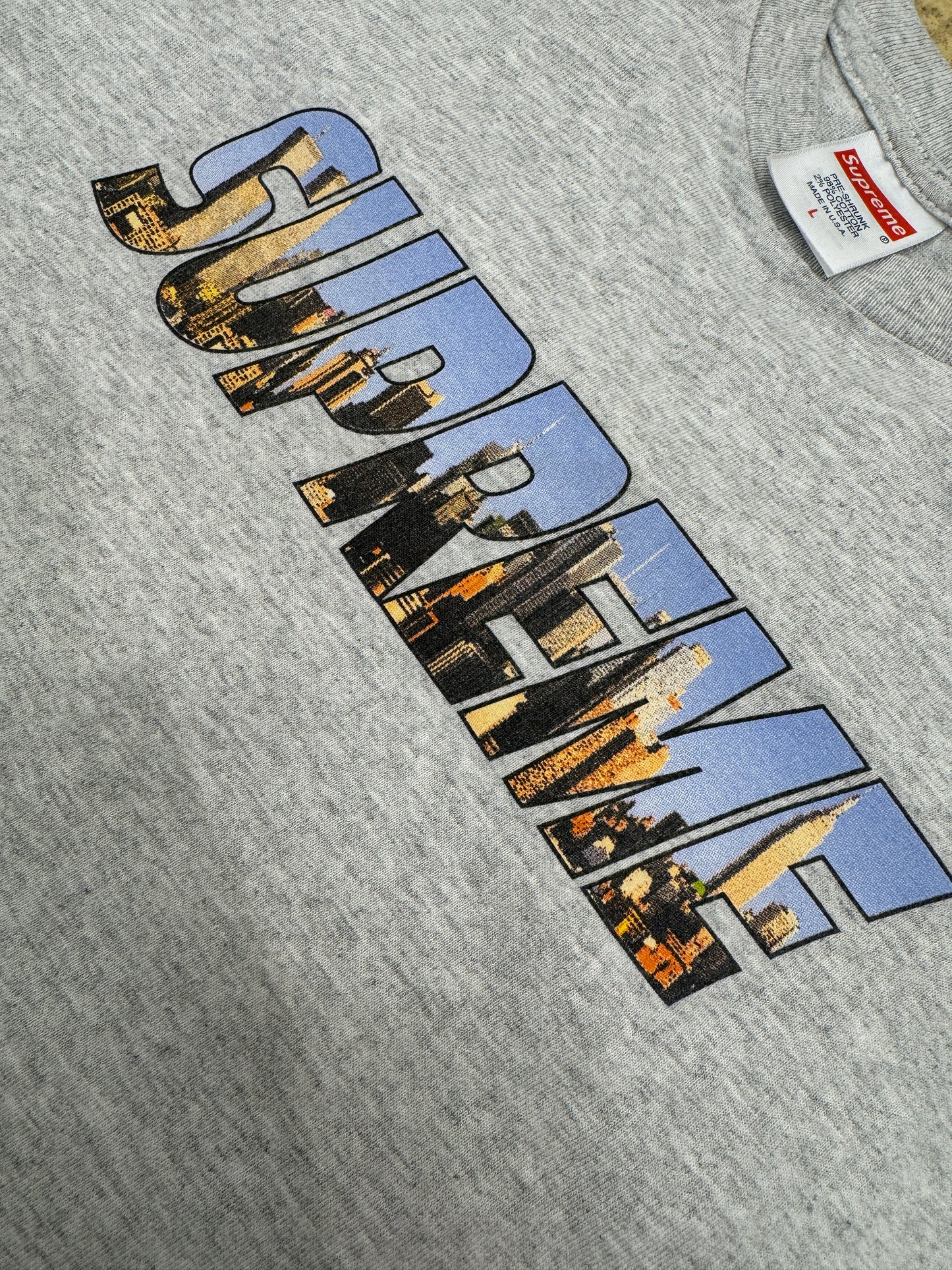 (Pre-Owned) Supreme "Skyline Logo" Grey Size L