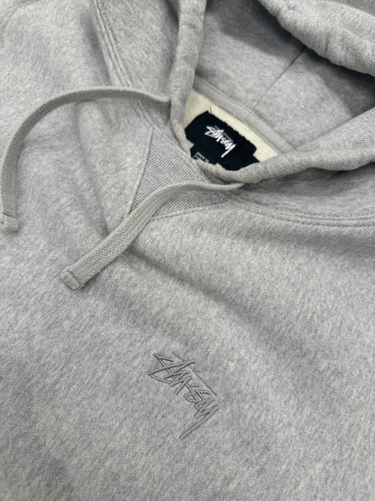 (Pre-Owned) Stüssy Hoodie "Classic Logo" Grey Size M