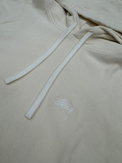 (Pre-Owned) Stüssy Hoodie "Classic Logo" Creme Size M