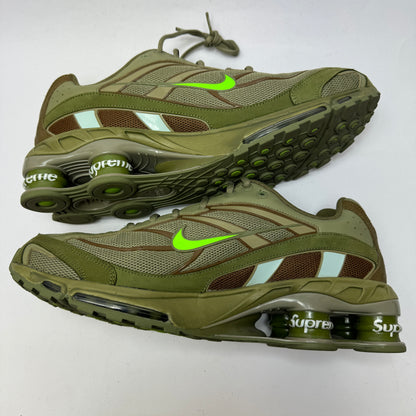 (Pre-Owned) Supreme x Nike Shox Ride 2 "Neutral Olive Electric Green" - EU47,5 US13 (No Box)