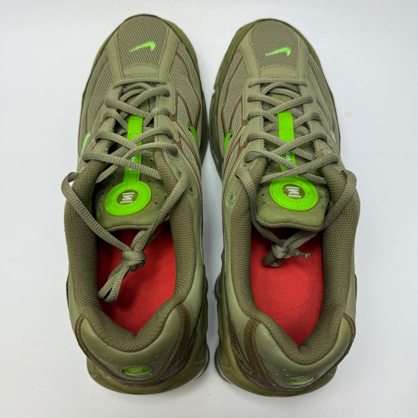 (Pre-Owned) Supreme x Nike Shox Ride 2 "Neutral Olive Electric Green" - EU47,5 US13 (No Box)