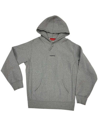 Supreme "Micro Logo" Hoodie Grey