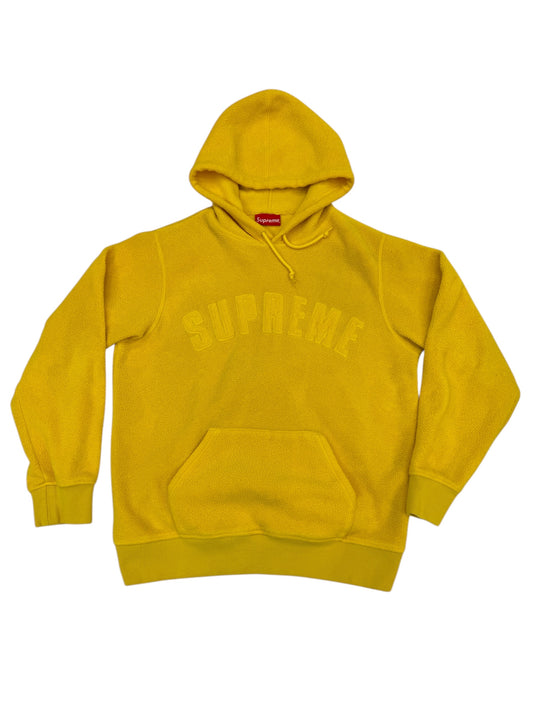(Pre-Owned) Supreme Hoodie "Arc Teddy Fleece" Yellow Size M