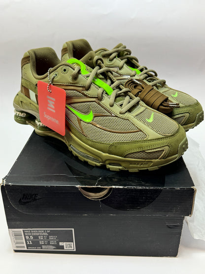 Nike x Supreme Shox Ride 2 SP "Olive" EU43 US9.5 (USED)