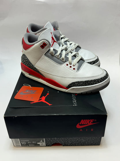 (USED) Jordan 3 Retro "Fire Red" EU44 US10
