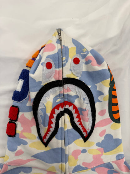 (Pre-Owned) BAPE Full Zip Hoodie "Multi Camo" Light Size M