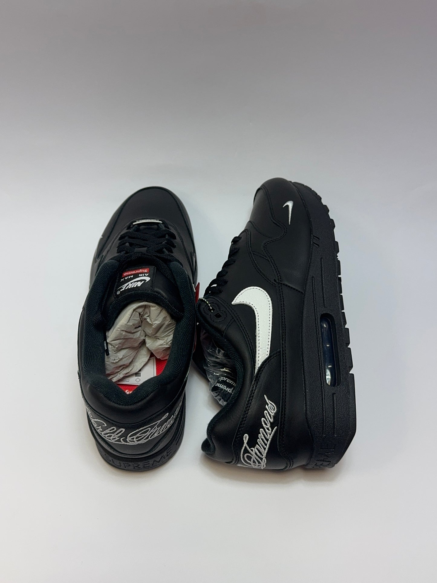 Supreme × Nike Air Max 1 ’87 SP “Black White”