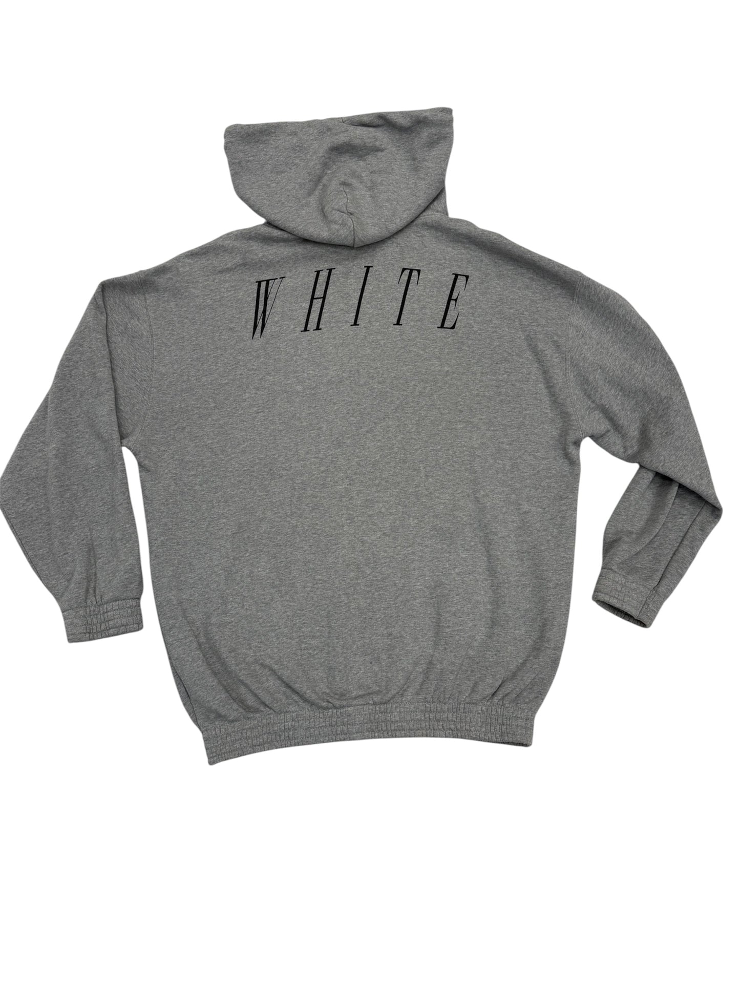 (Pre-Owned) Off-White "Nebraska" Hoodie Grey Size XL