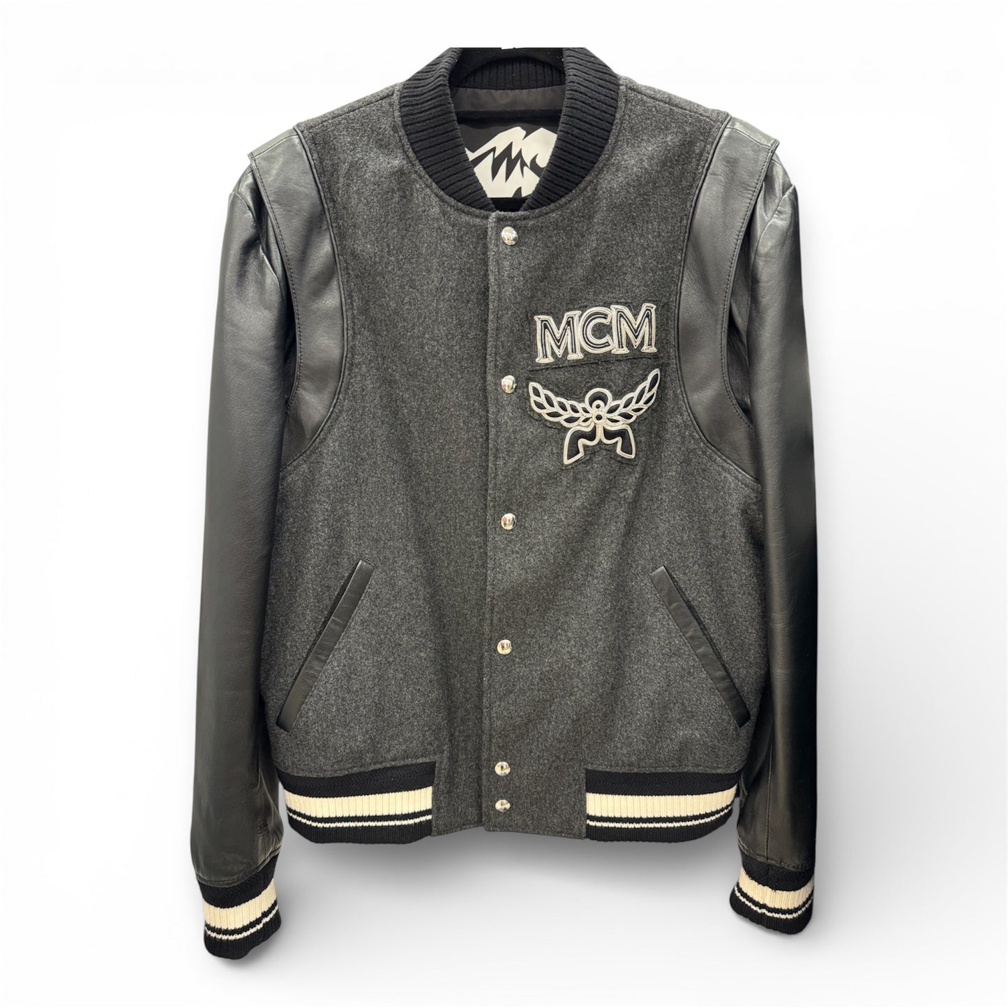 (Pre-Owned) MCM Varsity Jacket Size M