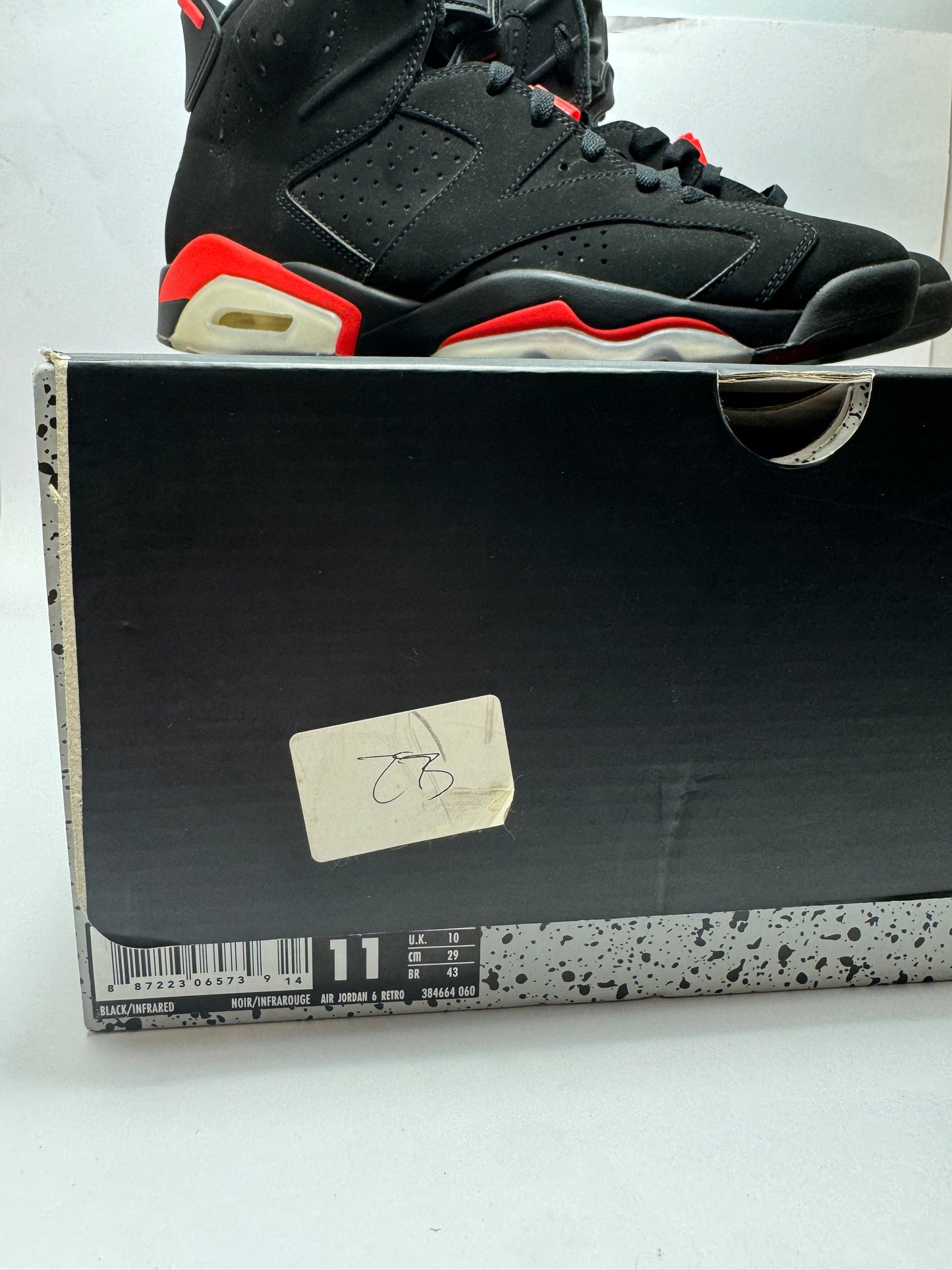 (USED) Jordan 6 Retro Black Infrared EU45 US11