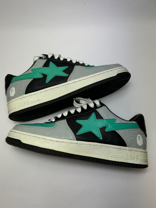 (USED) A Bathing Ape Bape Sta Low "Grey Green" EU41 US8
