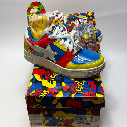 (Pre-Owned) BAPE BAPESTA Low x Medicom "Toy Multi"  – Eu40,5 US7.5