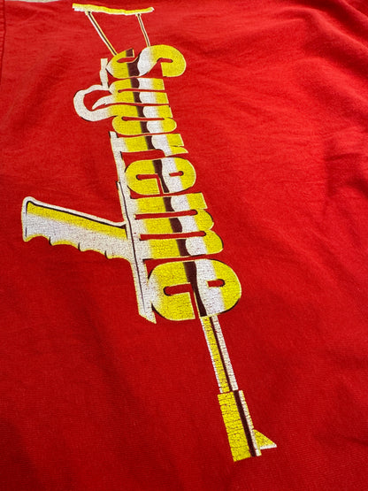 (Pre-Owned) Supreme SS17 "Gold Machine Gun" Red XL