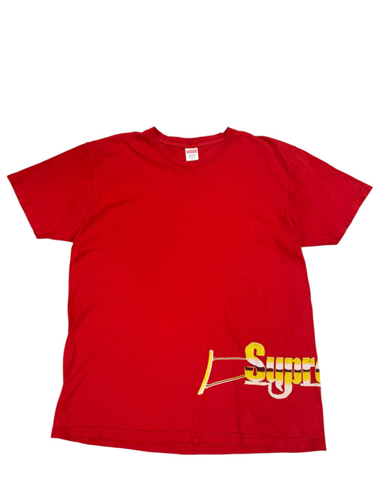 (Pre-Owned) Supreme SS17 "Gold Machine Gun" Red XL
