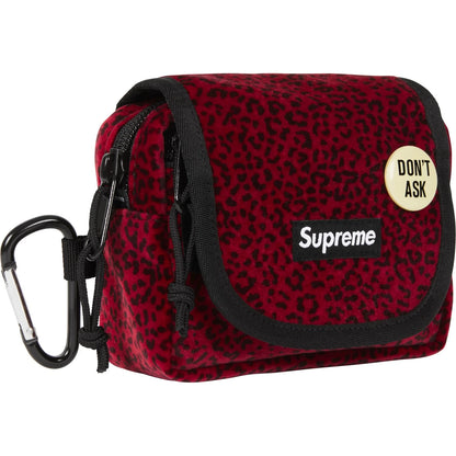 Supreme Velvet Mini Pouch "Red Leopard"