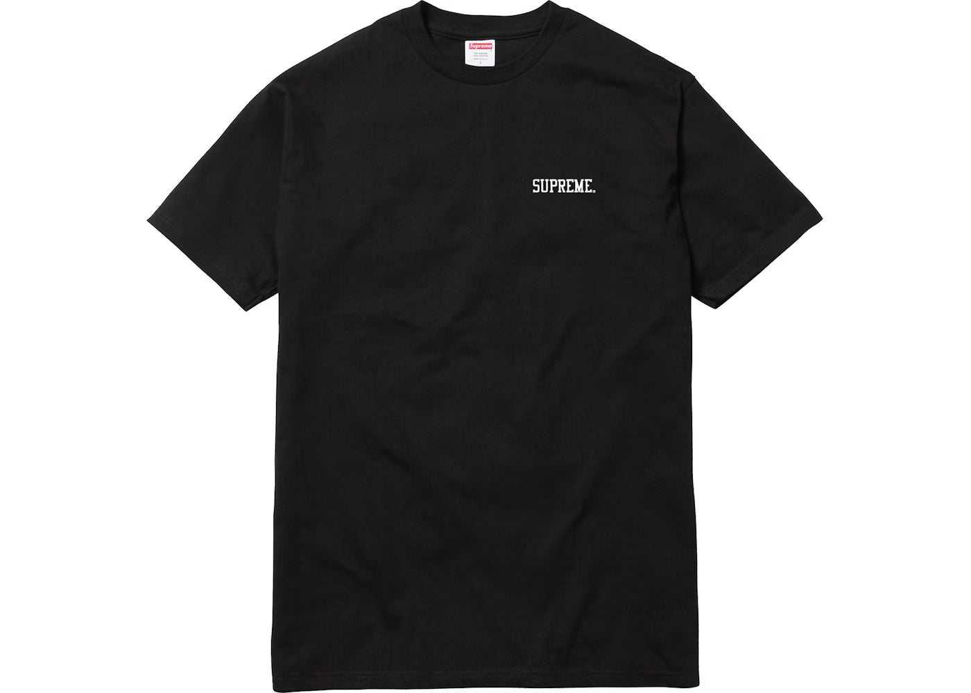 Supreme AKIRA Syringe Tee Black Außenansicht – Anime „AKIRA“ Spritze Grafik auf schwarzem Grund